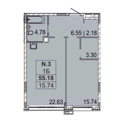 1к. квартира