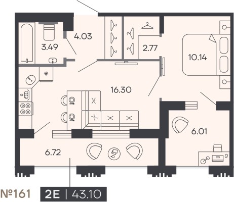 1к. квартира
