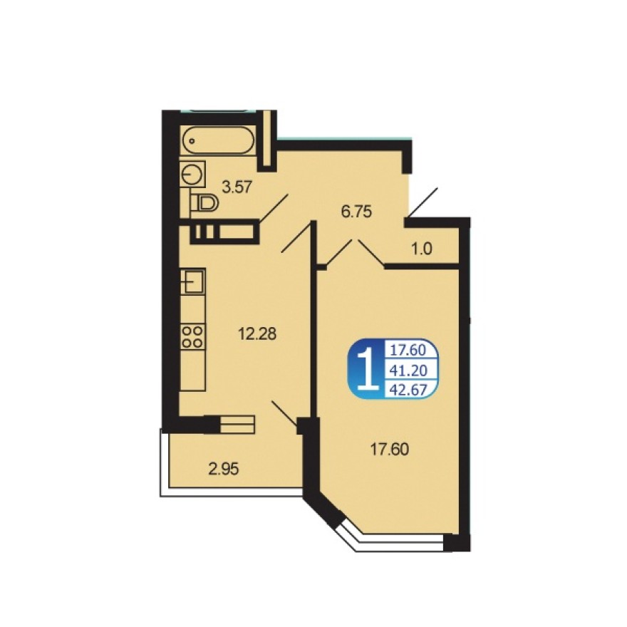 1к. квартира