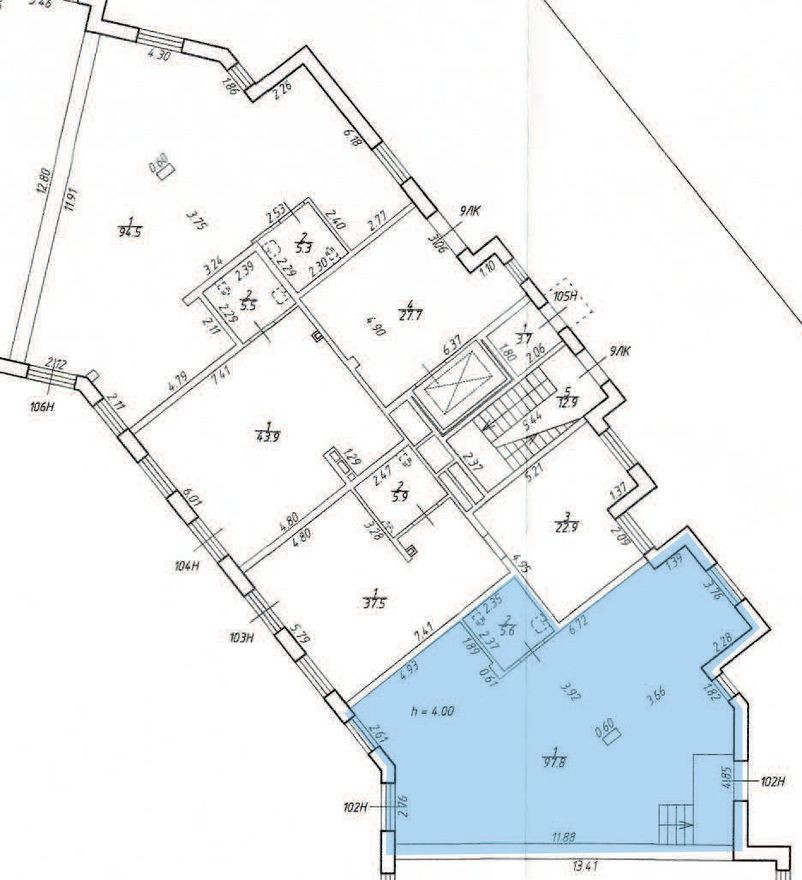 Помещение свободного назначения, 103.4 м²