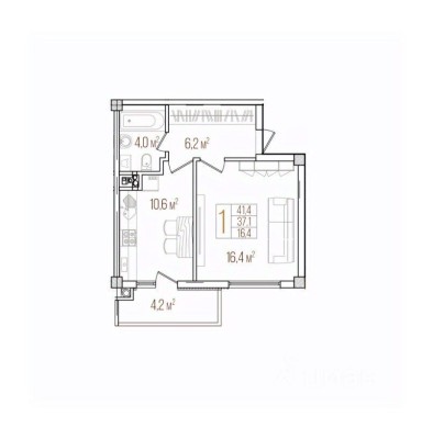 1к. квартира