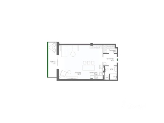 1к. апартаменты