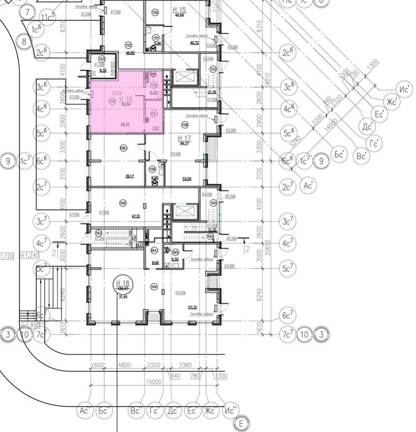 Помещение свободного назначения, 56.0 м²