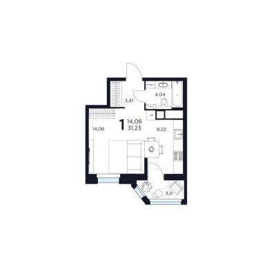 1к. квартира