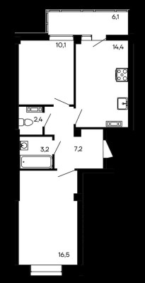 2к. квартира