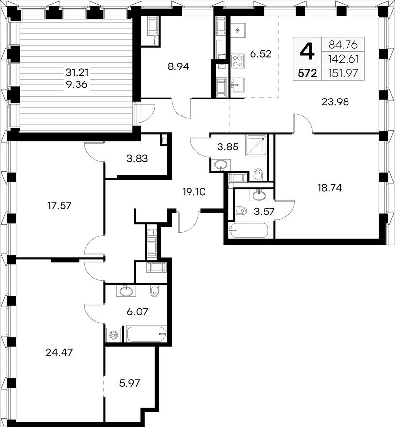 4к. квартира