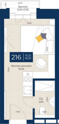 1к. квартира