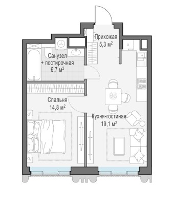 1к. квартира