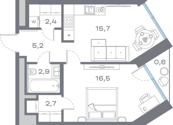 1к. квартира