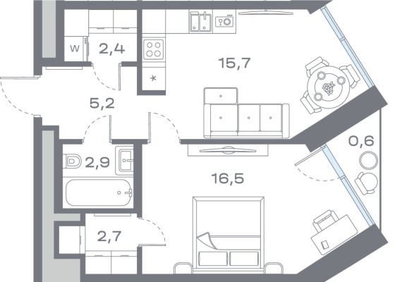 1к. квартира