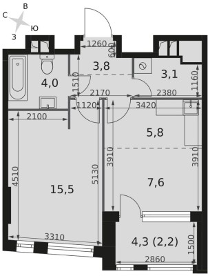 1е квартира