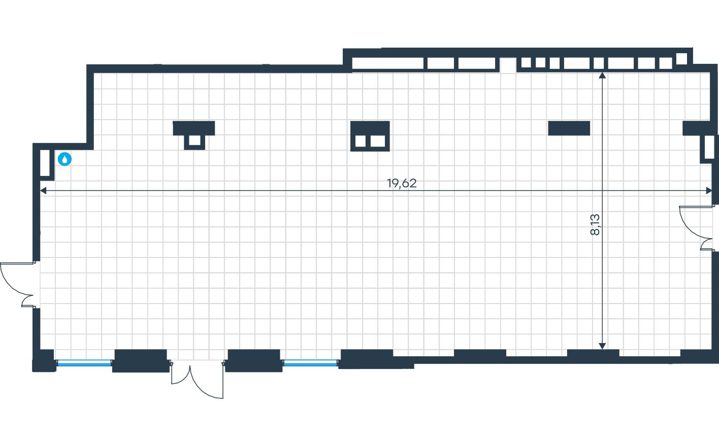 Планировка — Торговое помещение, 154.4 м²