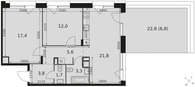 3е квартира