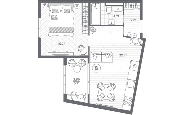 1к. квартира