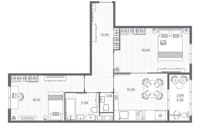 2к. квартира