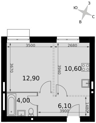 1к. квартира