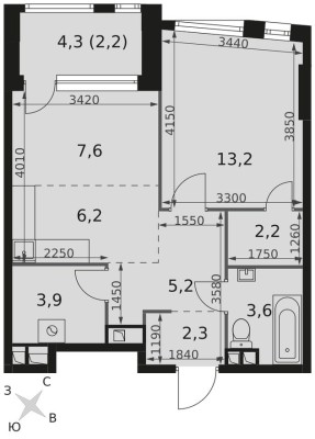 2к. квартира
