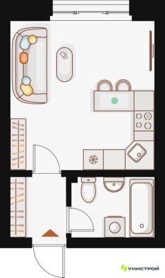 1к. квартира