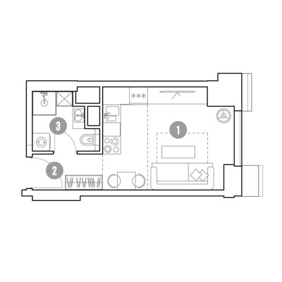 1к. апартаменты