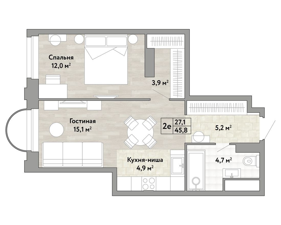 1к. квартира