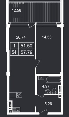 1e апартаменты