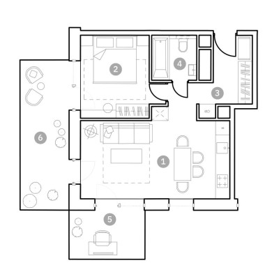 2к. апартаменты