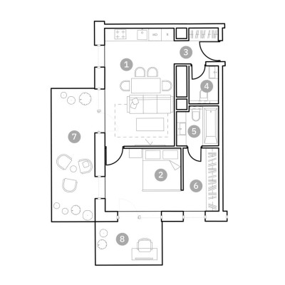 2к. апартаменты