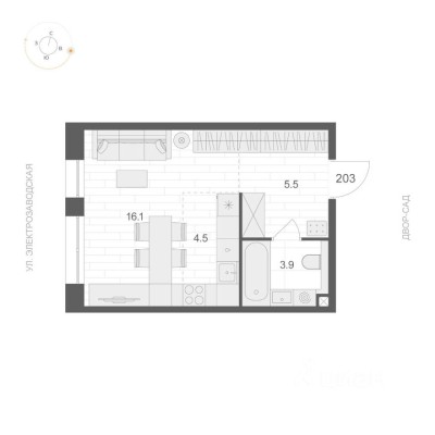 1к. квартира