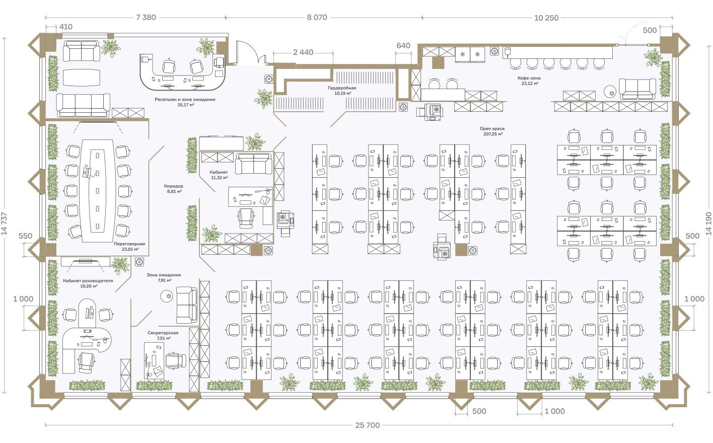 Офисное помещение, 353.5 м²