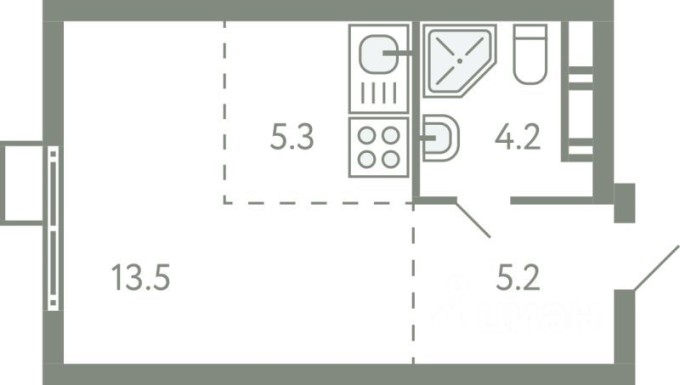 1к. квартира