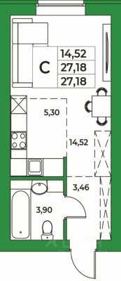 1к. квартира