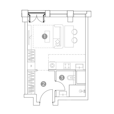 1к. апартаменты
