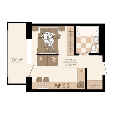 1к. квартира