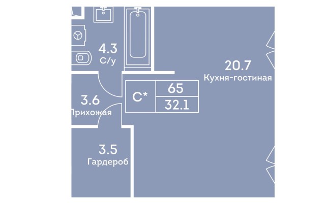 1к. квартира