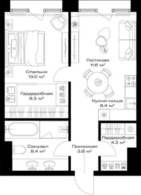 1к. квартира