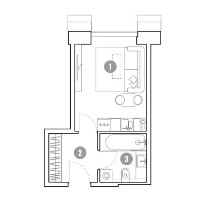 1к. апартаменты