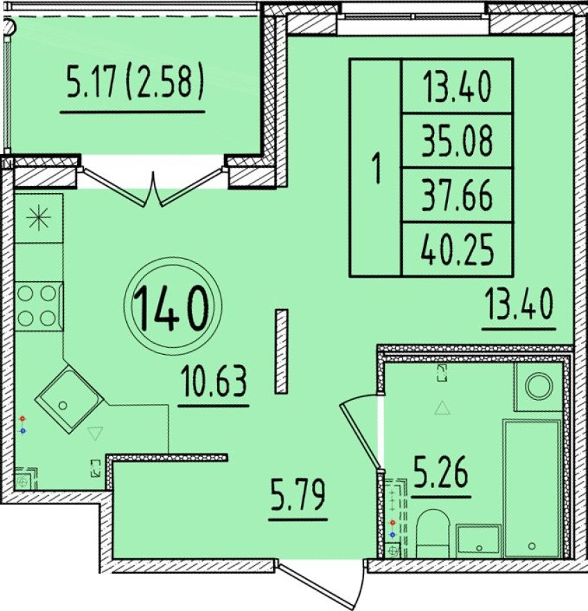 1к. квартира