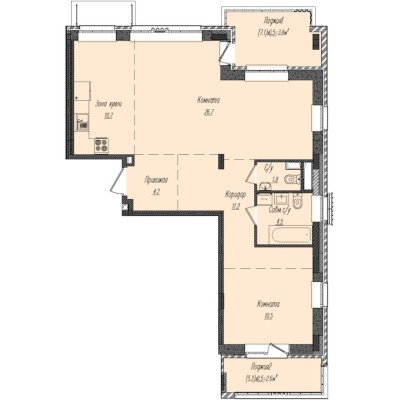 2к. апартаменты