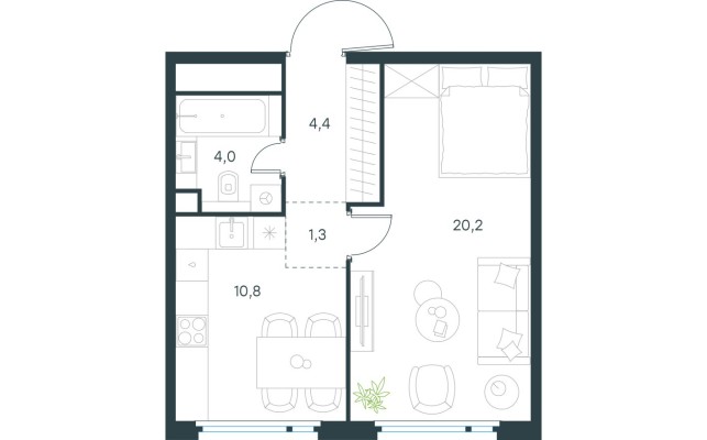 1к. квартира