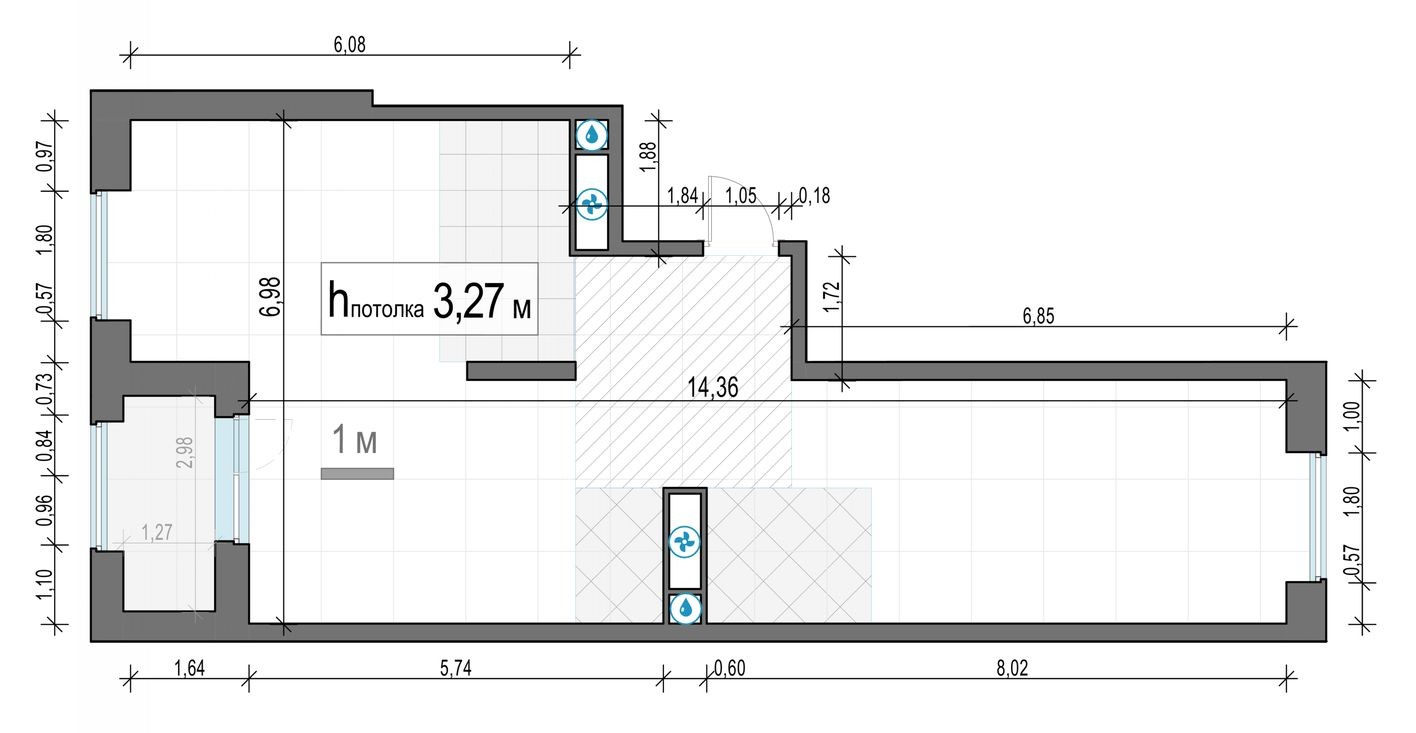 2к. квартира, 72.8 м²