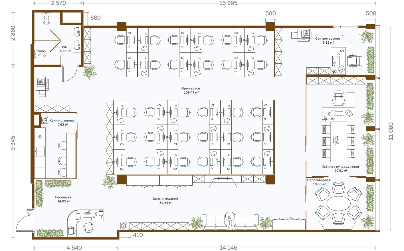Офисное помещение, 209.4 м²
