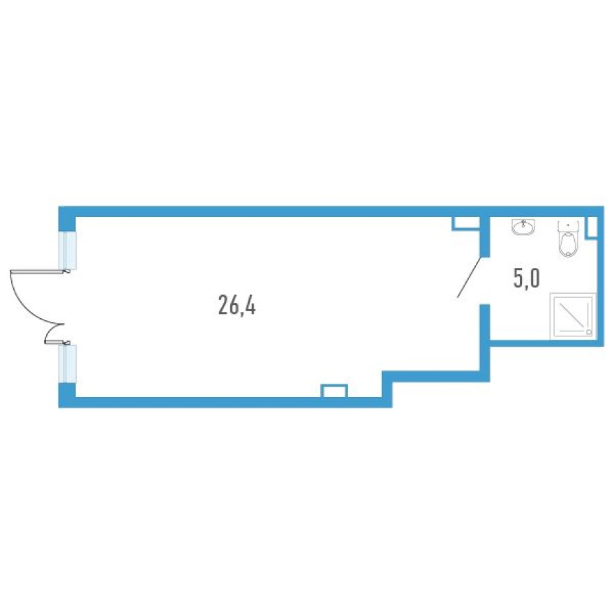 Помещение свободного назначения, 31.4 м²