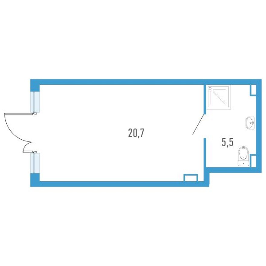 Помещение свободного назначения, 26.2 м²