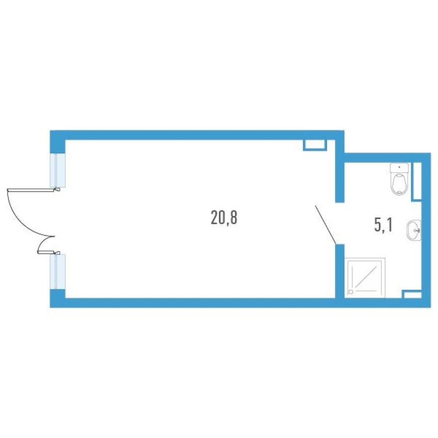Помещение свободного назначения, 25.9 м²