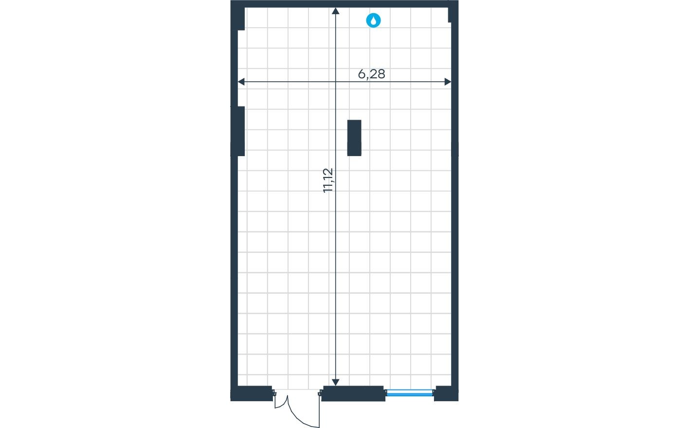 Планировка — Торговое помещение, 68.2 м²