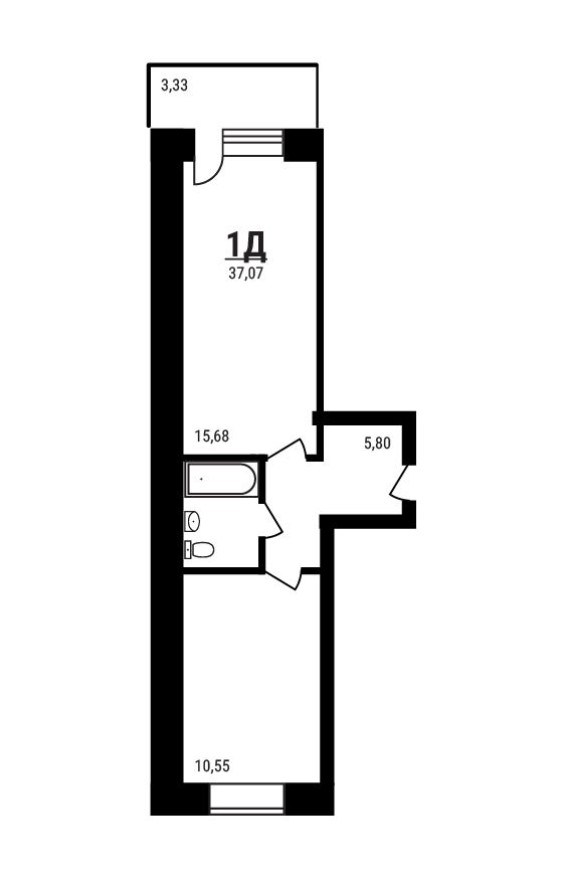 1к. квартира