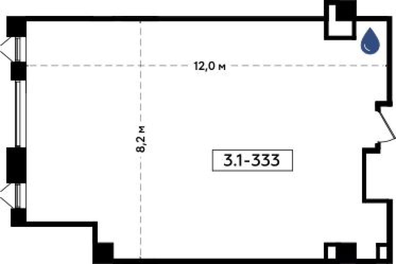 Офисное помещение, 94.7 м²