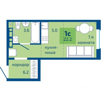 1к. квартира