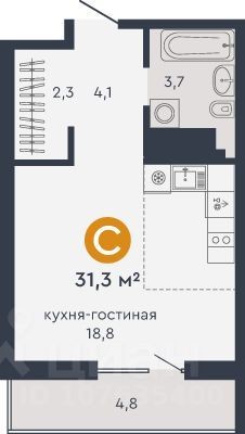 1к. квартира