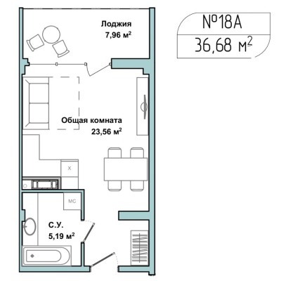 1к. апартаменты